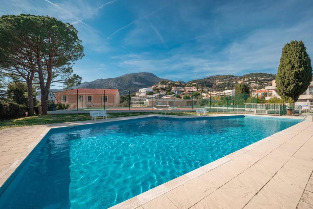 Appartement Familial 6P, Avec Piscine Et Tennis, Proche Mer Рокбрюн-Кап-Мартен Екстер'єр фото